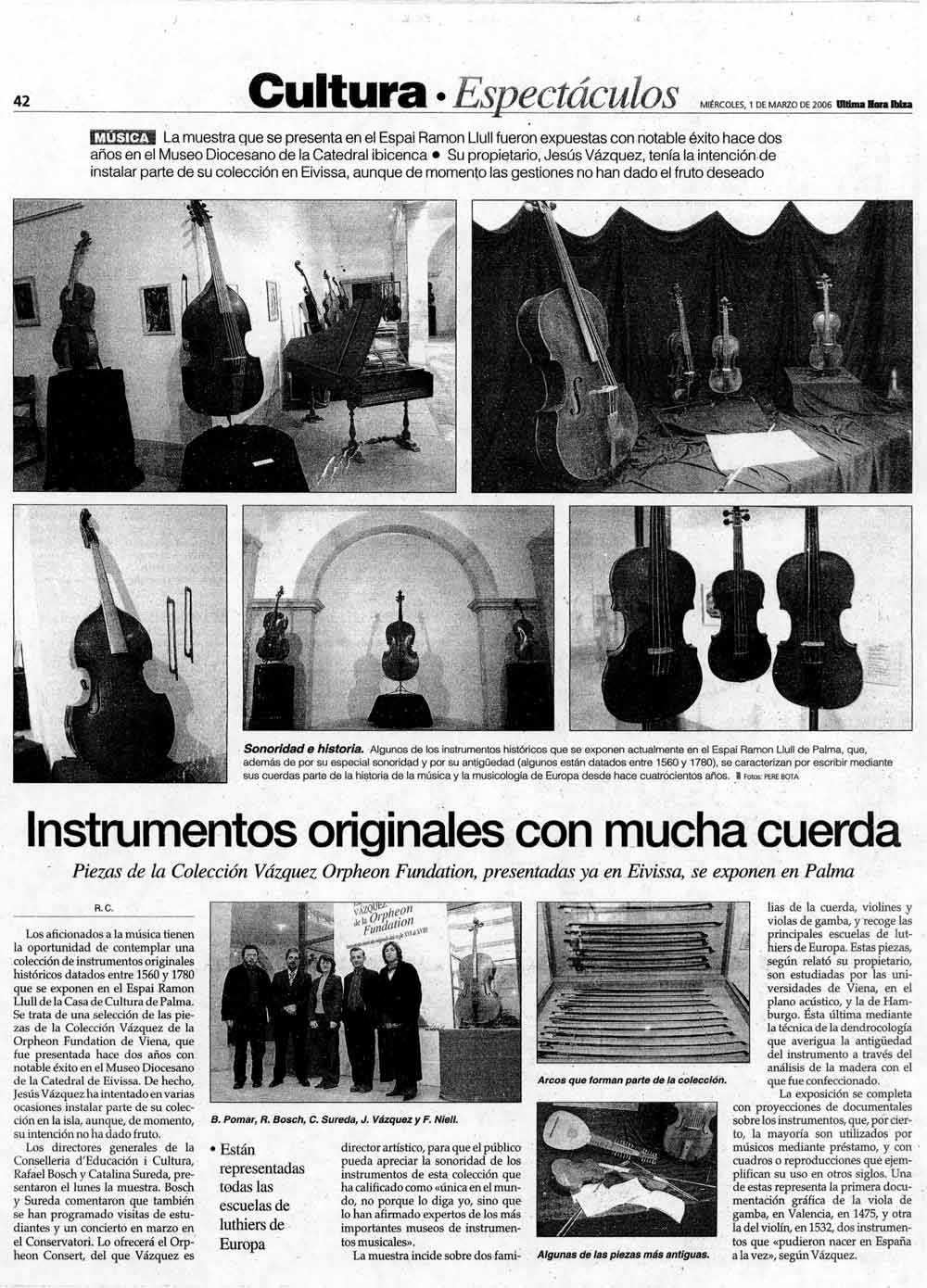 Exhibition historical musical instruments Orpheon Foundation