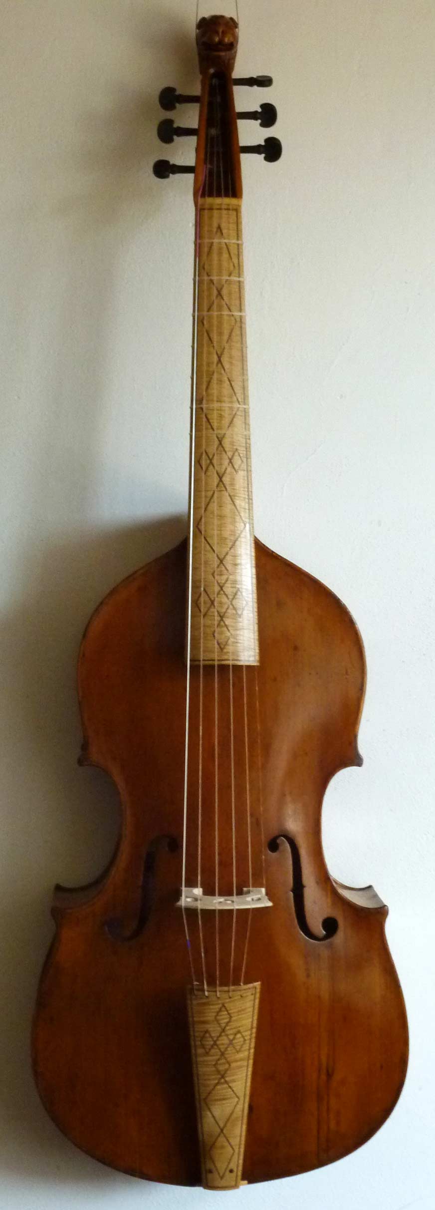 Viola da gamba by Jacob Stainer, Absam, 1671