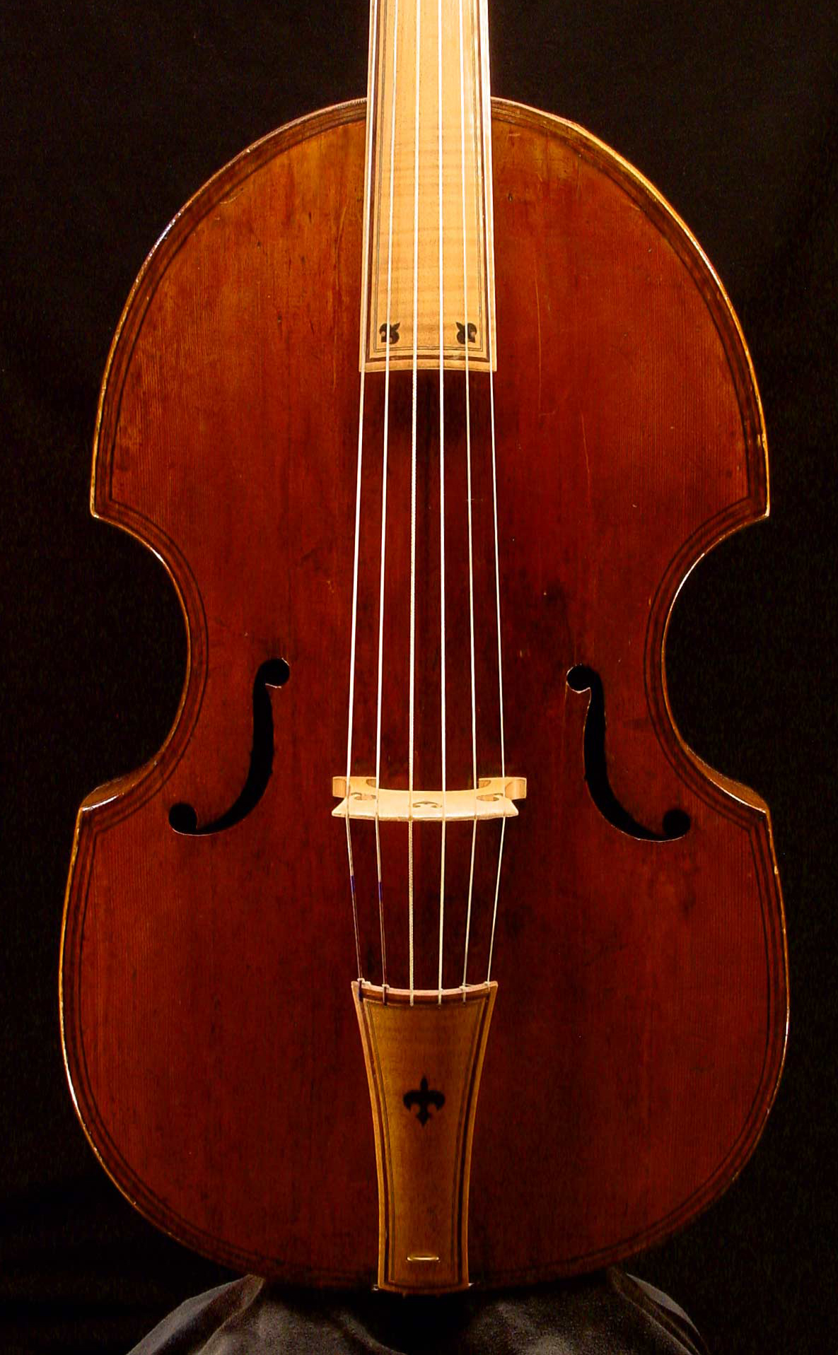 Viola da gamba by Ventura Linarolo, 1585