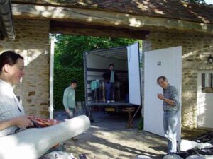 A bunch of flight cases