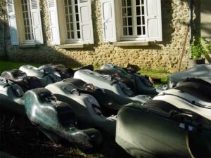 A bunch of flight cases