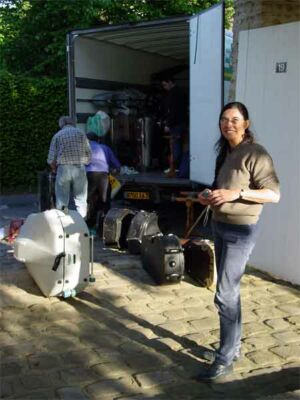 A bunch of flight cases