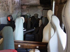 A bunch of flight cases