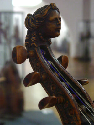 Head of a viola da gamba